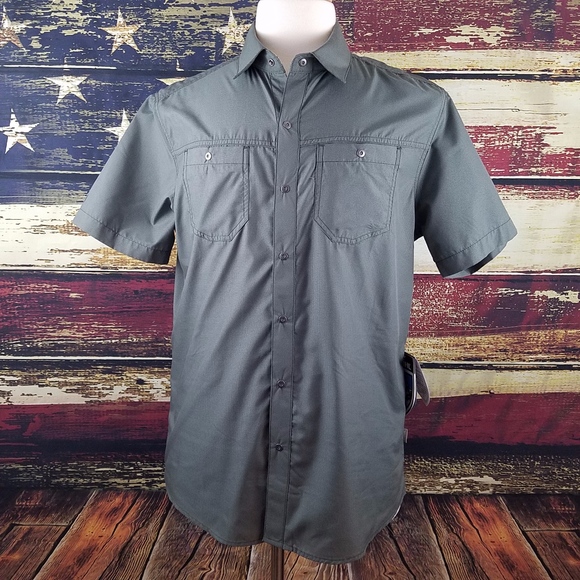 Kuhl Other - KUHL STEALTH MENS PESTO GRAY CHECKERED SHIRT